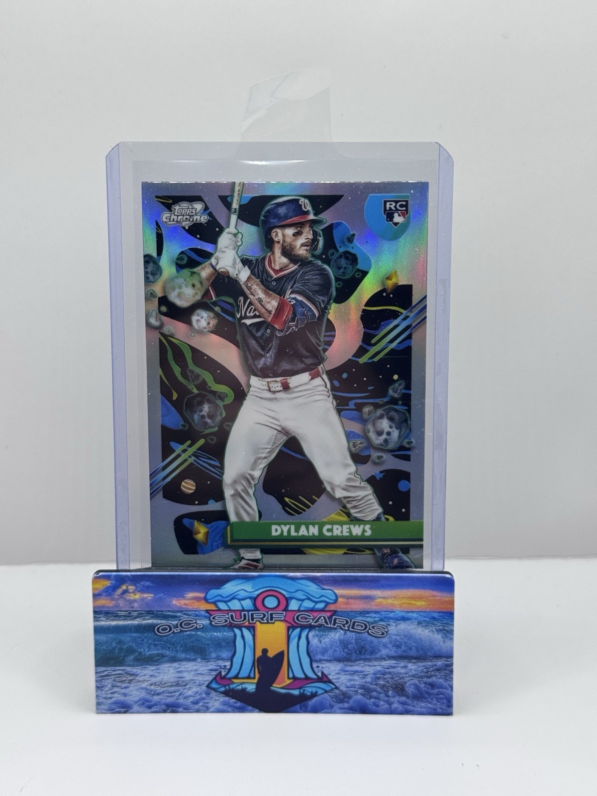 2025 Topps Chrome Cosmic Dylan Crews Rookie 194 Refractor  RC - Nationals 