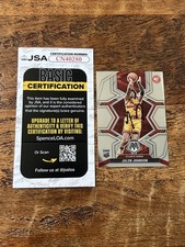 Jalen Johnson IP Signed Mosaic Rookie Card JSA Coa Hawks Autographed