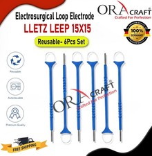 Elettrodi ad anello LLETZ LEEP 15x15 mm 6 pezzi punte per cauterizzazione diatermia riutilizzabili CE