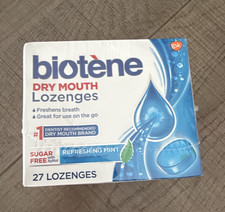 Biotène Dry Mouth Lozenges Refreshing Mint Sugar-Free 27 ct (3 Boxes) 2028/04