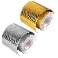 Aluminum Foil Tape Roll Exhaust Pipe Use Waterproof Tape Heat Resistant Sealing