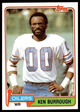 1981 Topps #301 Ken Burrough Houston Oilers NM+