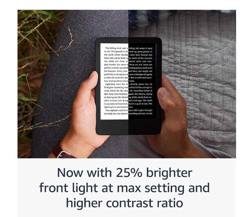 Amazon Kindle (newest 11th gen) 16GB Lightest most compact Kindle Green No Ads - Image 2 of 4