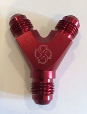 Z121R -8AN -6AN "Y" Block Fitting Junction Coupler T 8/6/6 Y 6/6/8 -8/-6/-6 RED