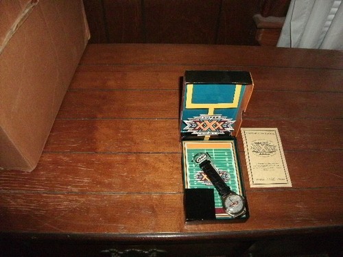 Kraft Super Bowl XXX Limited Edition Watch w/ Original Box & COA