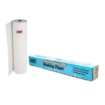LAUCO 36"W x 750'L White Polyester Masking Paper - (PMP750W-36)