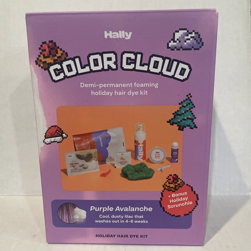 Hally Color Cloud Purple Avalanche DemiPermanent Foaming Hair Dye Kit