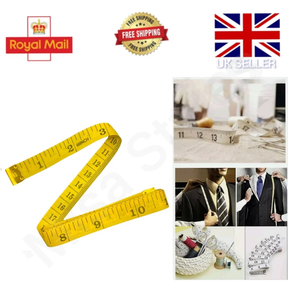 4 x MEASURING TAPE BODY DRESSMAKERS WAIST DIET TAPE FABRIC SEWING TAILOR RULER
