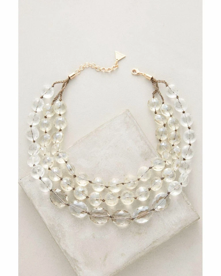 New Anthropologie Serefina Clarity Layered Necklace MSRP: $153