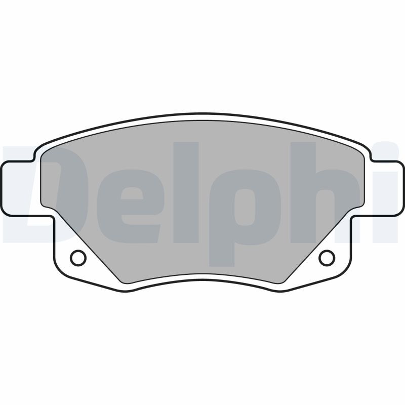 Kit de plaquettes de frein DELPHI LP1955 pour un freinage silencieux sur FORD TRANSIT
