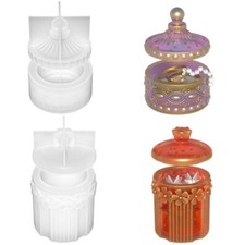 Jar Molds Box Resins Moulds Jewelry Storage Box Silicone Molds Table Decorations
