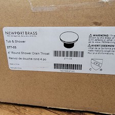 Newport Brass Decorative Drains 4" Round Shower Drain Throat  277-03