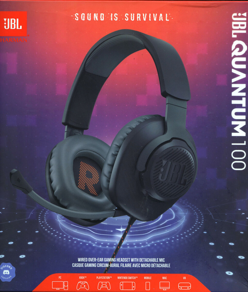 JBL Quantum 100 Wired Over-Ear Gaming Headset