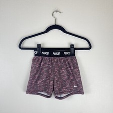 Nike Dri-Fit Girls YOUTH Large Athletic Shorts Loose Fit Elastic Waist Pink