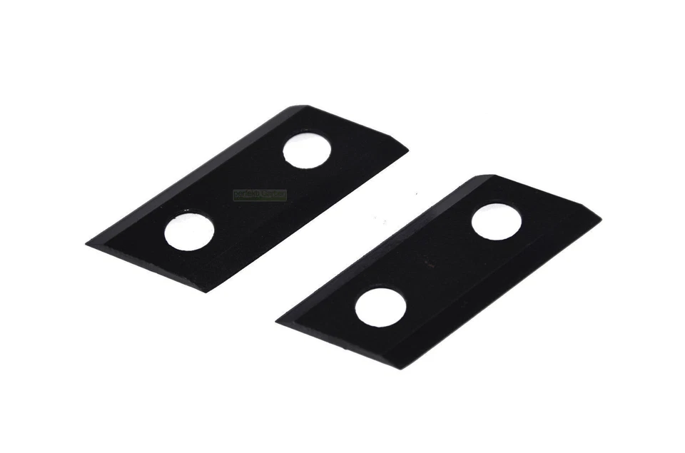 2 X Wendemesser für Parkside PMH 2400 C3 / 13900241 Häcksler Gartenhäcksler - Bild 2 von 2