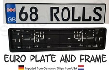 Great Britain Euro European License Plate Any Text Custom Embossed Britain