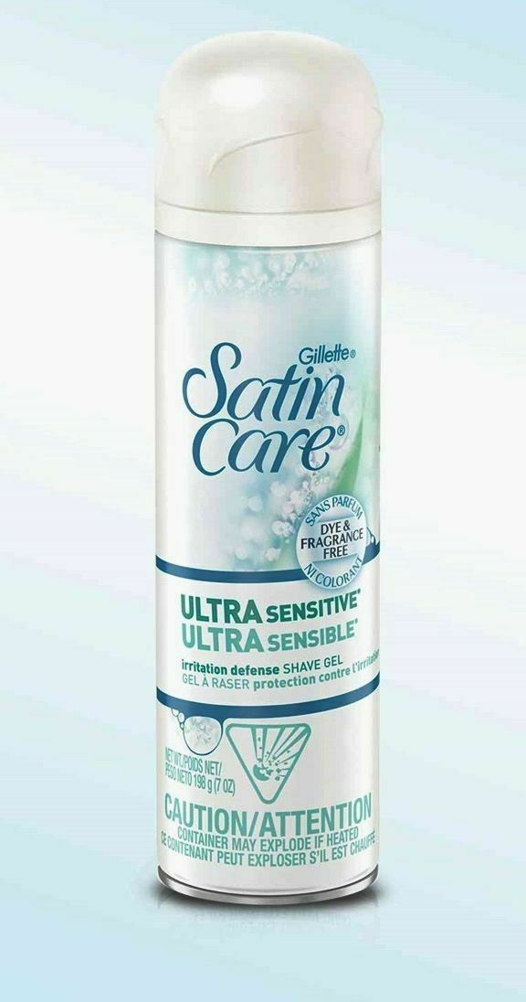 Gillette Women Satin Care Shave GEL ULTRA SENSITIVE Skin Dye