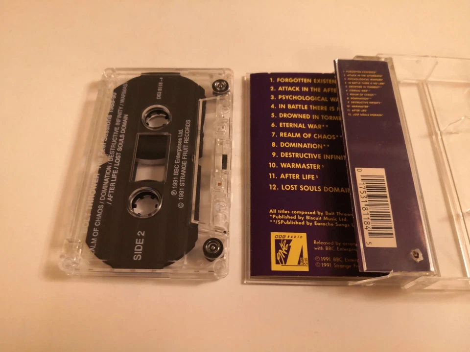 BOLT THROWER  The Peel Sessions 1988 - 90 Cassette MC Benediction Asphyx Autopsy - Image 2 of 4