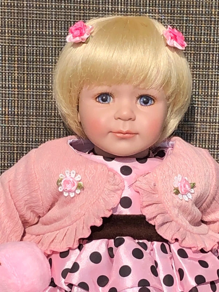 Charisma Brands Adora Toddler Time muñeca 20" rosa vestido Adora con lunares+más Foto 3 de 4