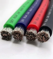 Sky High Car Audio Tinned OFC 1/0 Gauge - 50ft - LIME