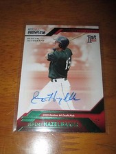 JEREMY HAZELBAKER 2009 TriStar Prospects + Green Autograph #20/25 Cardinals AUTO