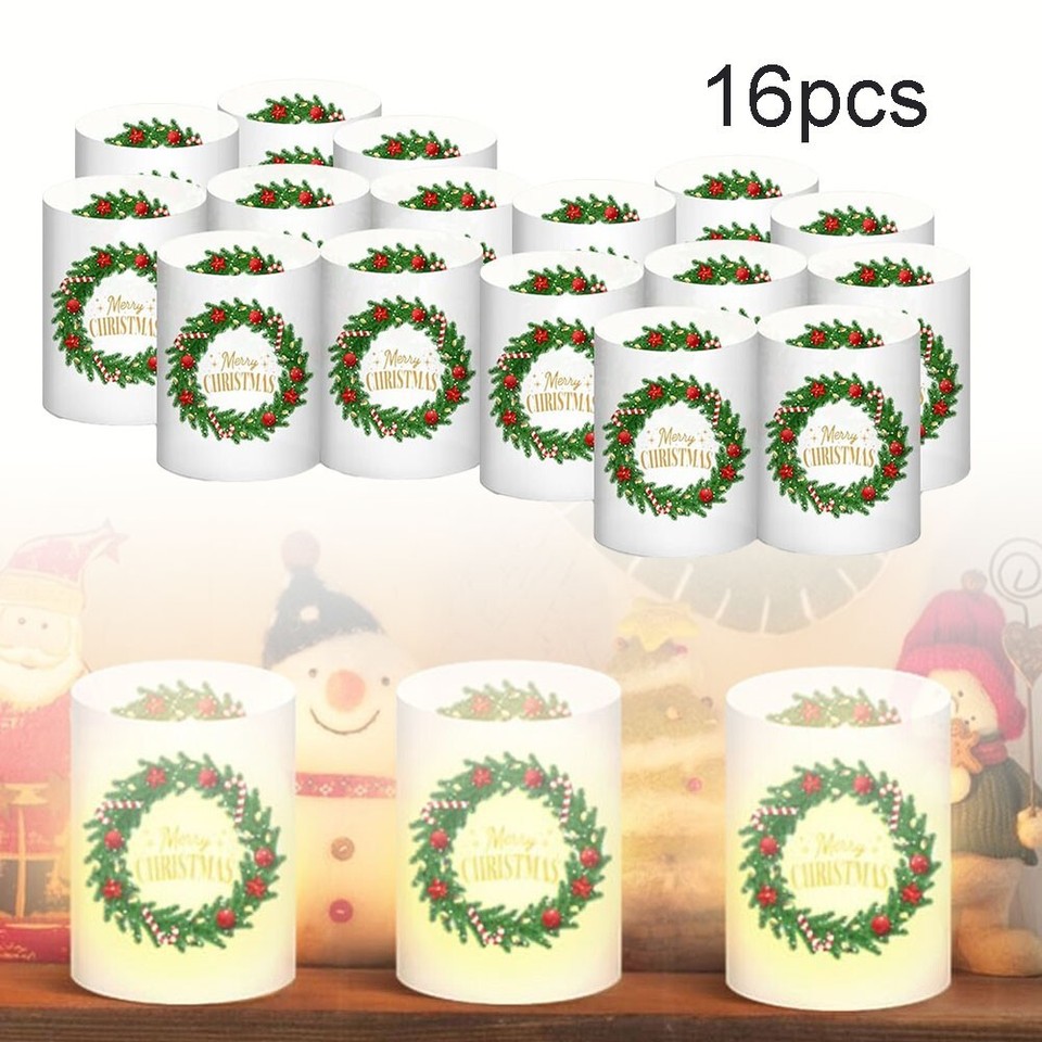Make a Lasting Impression with 16 Christmas Wreath Patterned Lightsch