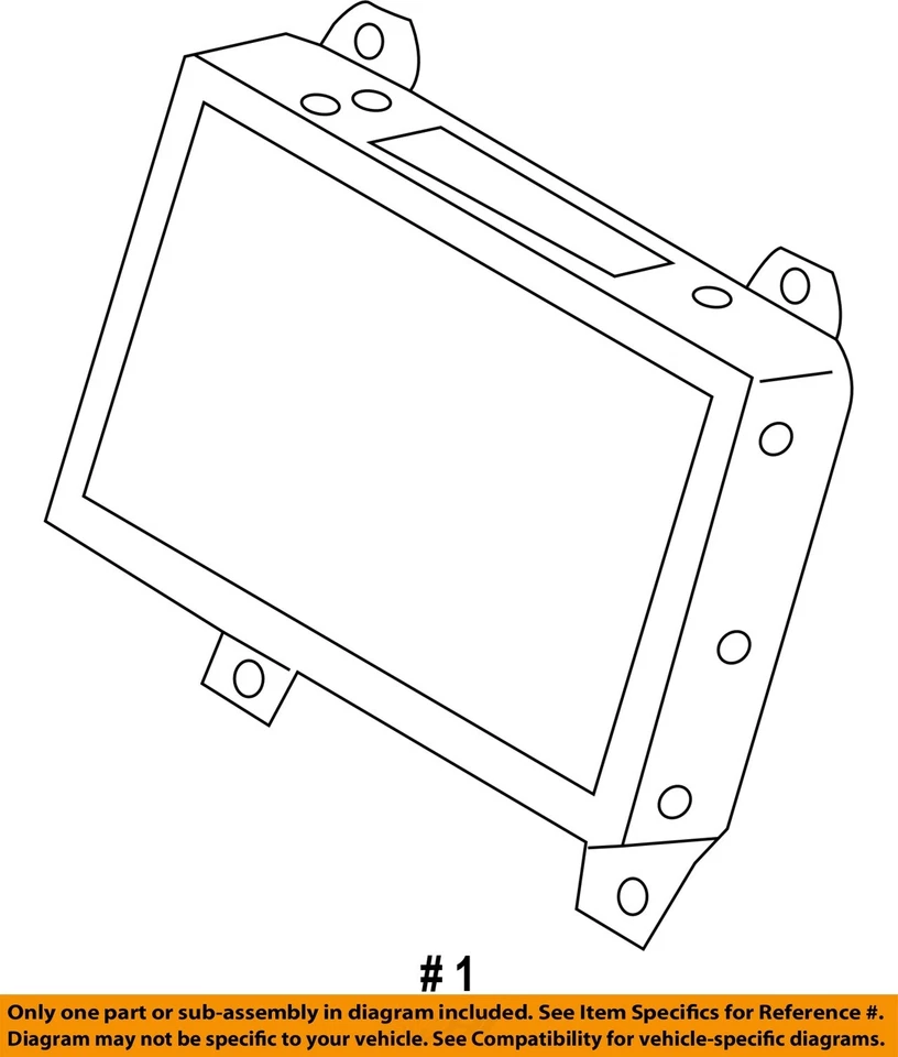 Monitor de pantalla frontal PN 96563-3N500 OEM 2011 2012 2013 Hyundai Equus Foto 4 de 4