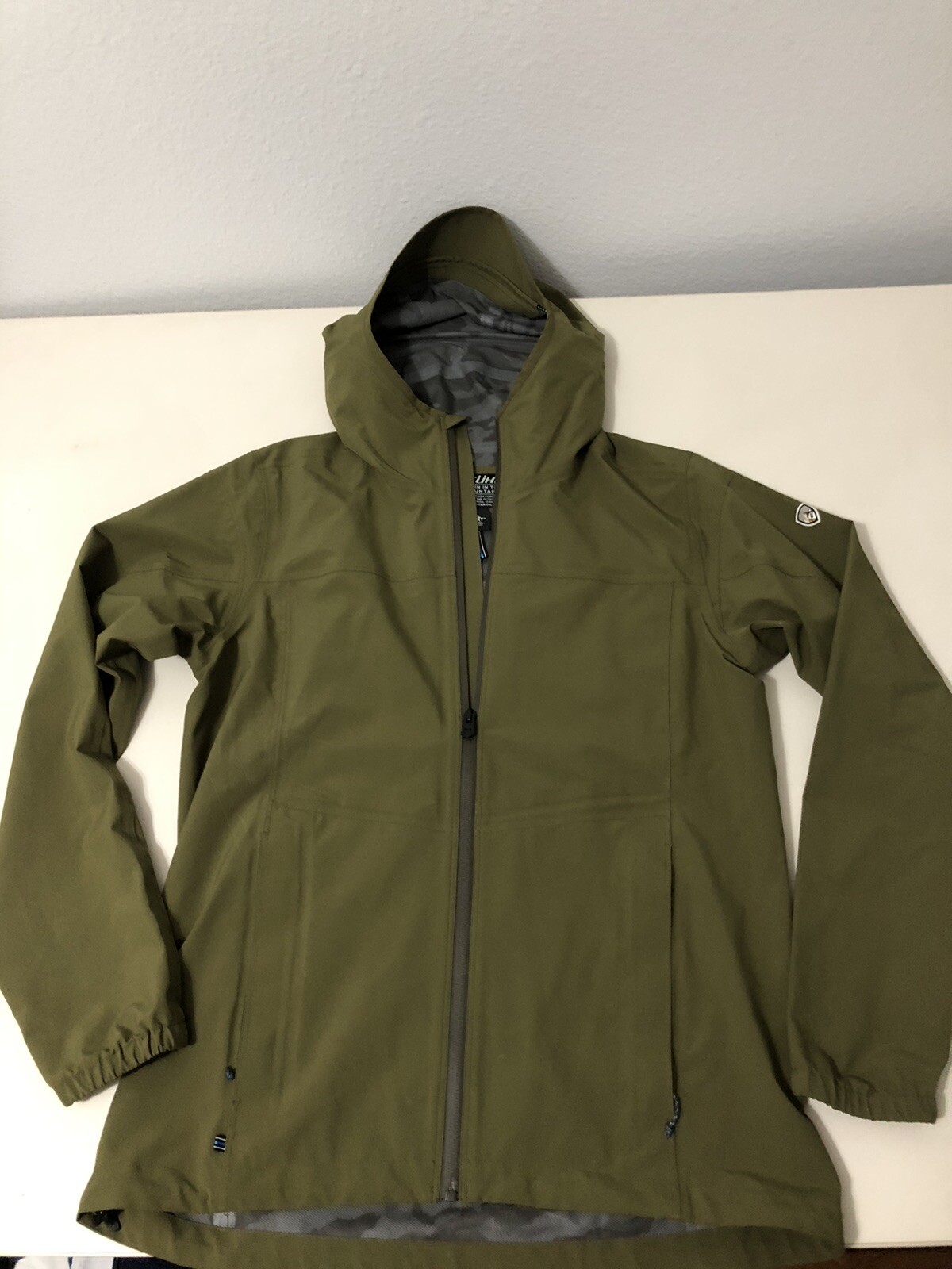 Green Kuhl Projekt Hooded Rain Jacket Men's Size Smal… Gem