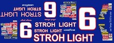  6 Mark Martin Stroh Light Thunderbird 1/64th Waterslide Decals
