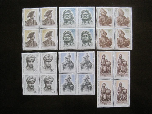 Berlin MiNr. 303-308 Block of Four Mint Stamps (GB 1873)