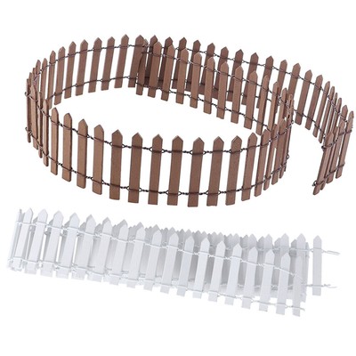  2 Pcs Kleiner Zaun Für Den Garten Mini-Gartendekoration Miniaturen Lattenzaun