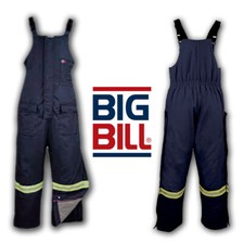 Big Bill Flame Resistant Clothes FR Bib Insulated Overall Hi Vis Reflective 2XL