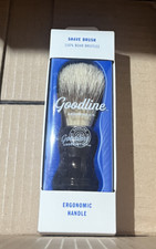Goodline Grooming Co Shave Brush 100  Boar Bristle, ergonomic handle, new