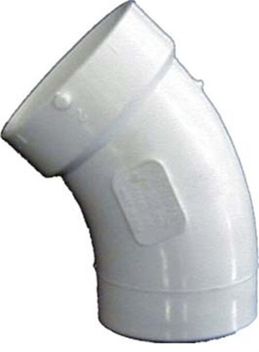 Charlotte PVC003231000 Schedule 40 Street PVC Elbow 2 Hub x 2 Spigot Dia. in.