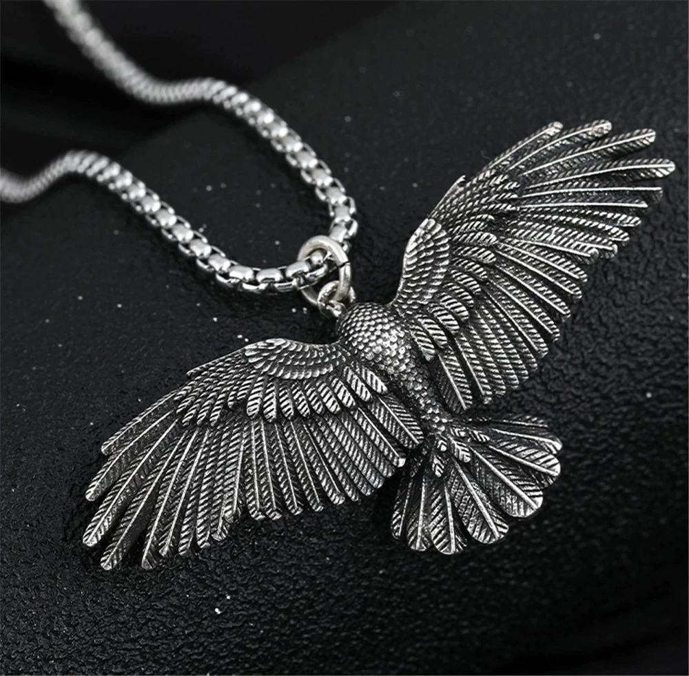 Fashion Jewelry Silver Eagle Bird Pendant Necklace Chain 1-190 | eBay