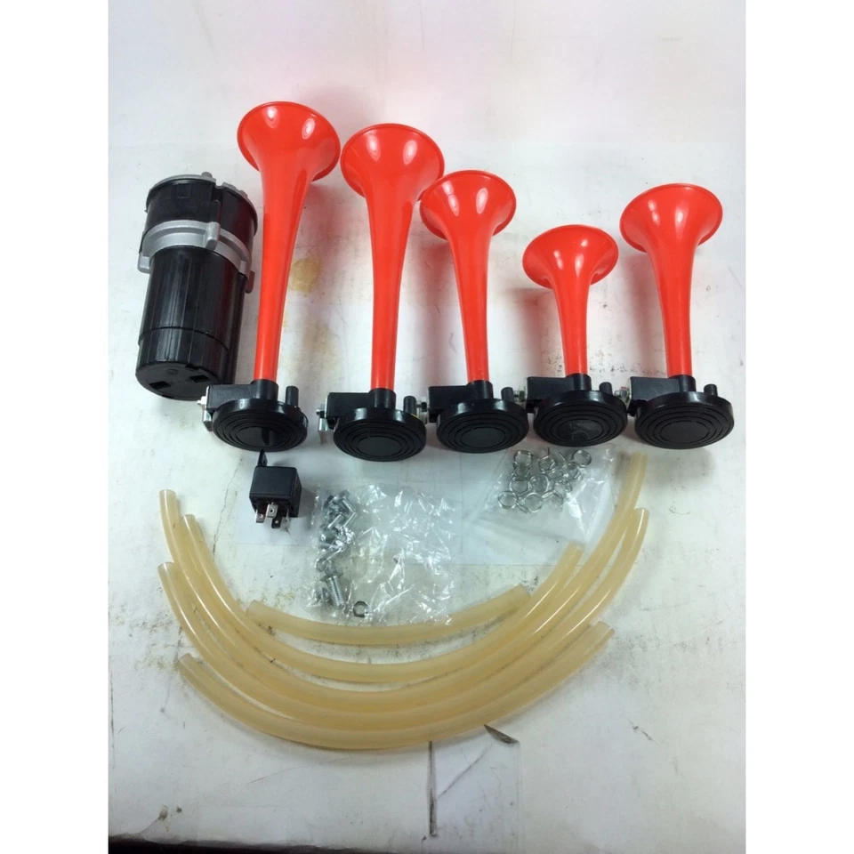 Southern Belle 5 Trompeta Southern Dixie Horn Kit con Compresor Gatillo Bocinas Foto 4 de 4