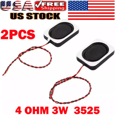 (2pcs)3525 Speaker 3W 4Ohm Speaker Small Cavity Ultra-thin Box Speaker USA