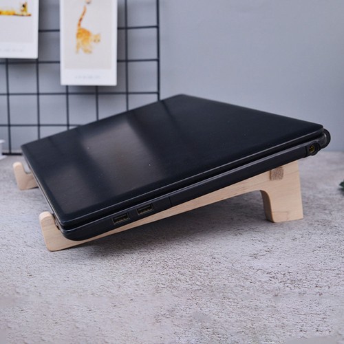 5 Pack Solid Wood Computer Stand Ergonomic Laptop Riser Holder for Home - Afbeelding 5 van 12