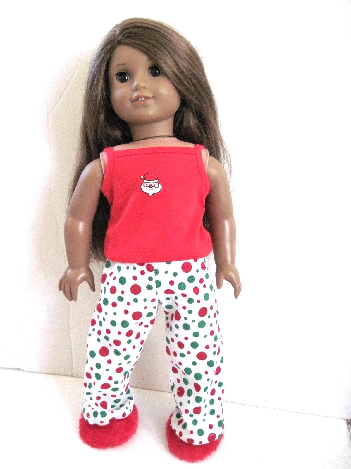 A LOT OF DOLL CLOTHES FIT AMERICAN GIRL PAJAMA /SKIRT CHRISTMAS OUTFIT