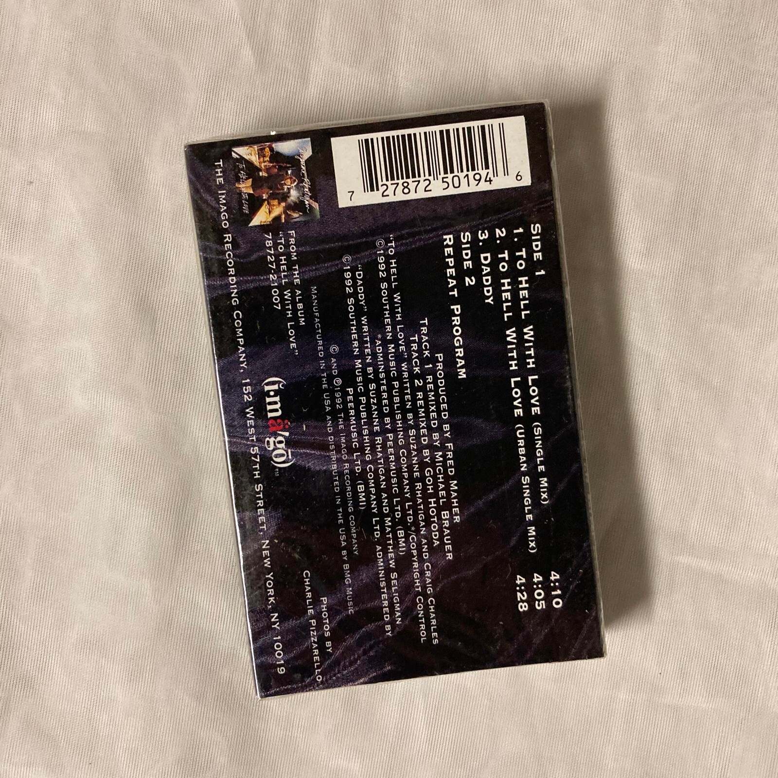Suzanne Rhatigan - To Hell With Love [cassette tape] 1992 imago 72787 ...