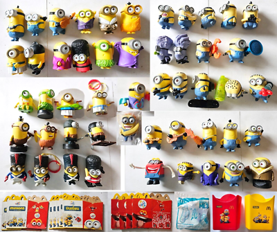 Collection complète MINIONS 100 figurines boîtes McDonald's Happy Meal