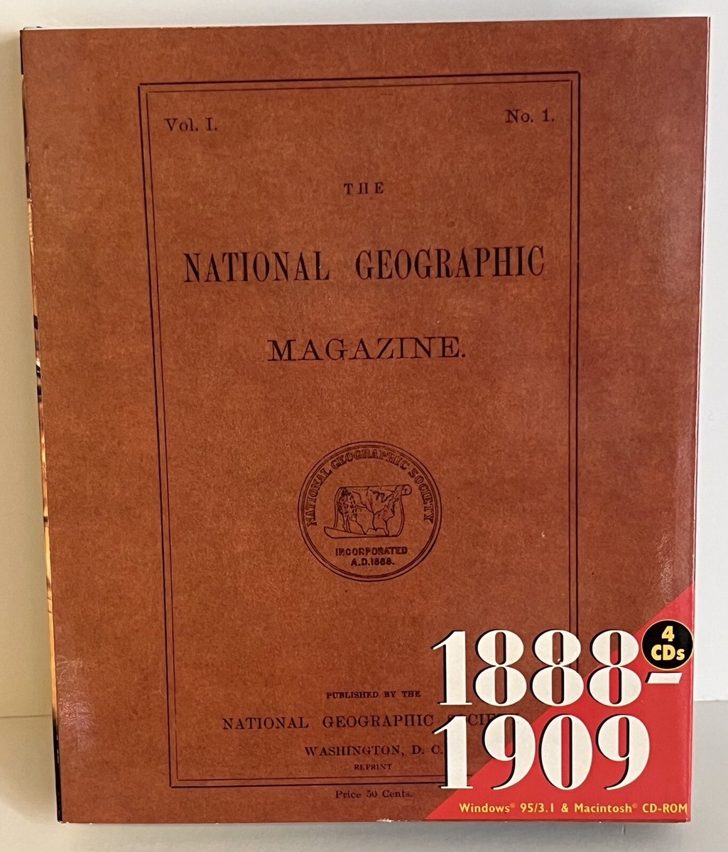National Geographic 108 年　cd-Rom The Complete National Geographic Magazine 108 Years on CD