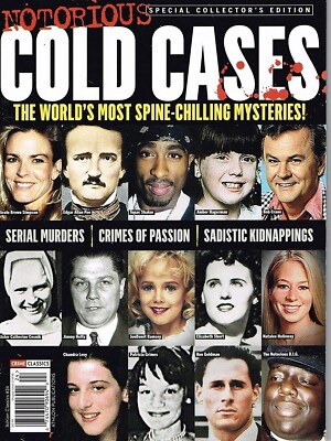 NEW Notorious Cold Cases Magazine True Crime Mysteries criminals ...