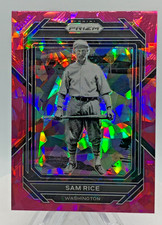 2023 Panini Prizm - Sam Rice #186 Pink Cracked Ice