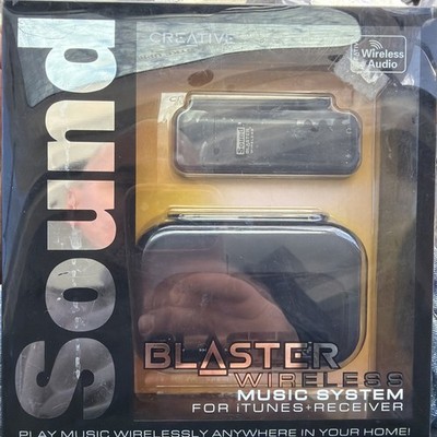 Creative Labs Sound Blaster Wireless Audio Transmitter Music iTunes + Receiver