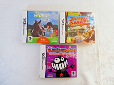 3 x INTENDO DS GAMES - BAKUSHOW + JAMBO SAFARI ANIMAL RESCUE + MY HORSE & ME 2