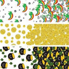 St. Patrick's Day 3 Mix Confetti 1.2 oz Foil  Paper Party Supplies Decorations