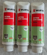 Wurth Natural Hand Cleaner Coarse (0893900003) Plastic Free x 3 tubes.