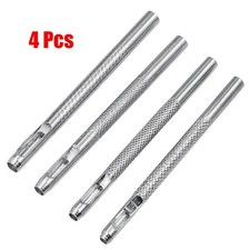 4x Leather Round Shape Hole Punch Kit Belt Watch Band Hollow DIY Tools New