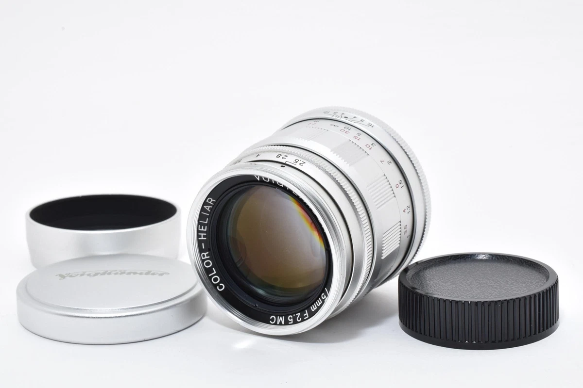 Voigtländer Camera Lenses 75mm Focal f/2.5 Maximum Aperture for